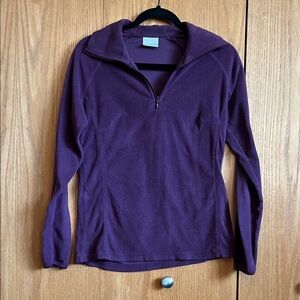 Columbia Women's Purple Half-Zip Fleece Pullover